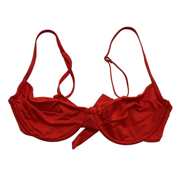 MONDAY Swimwear Maui Bikini Top in Chili Pepper - Picture 1 of 5